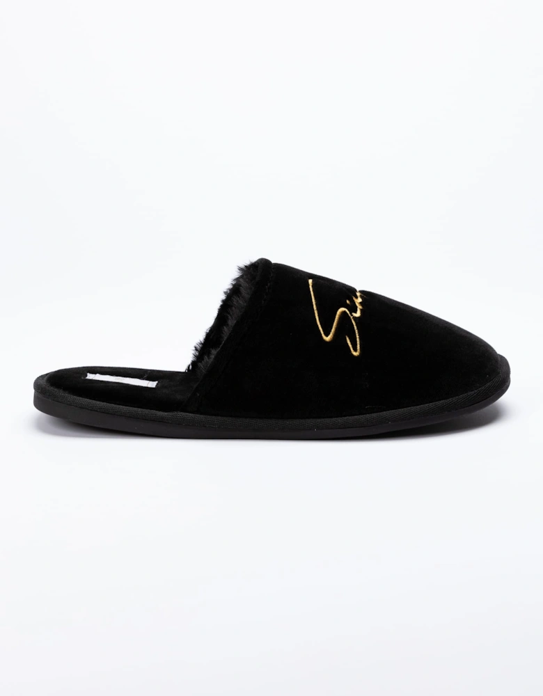 Embroidered Logo Slippers