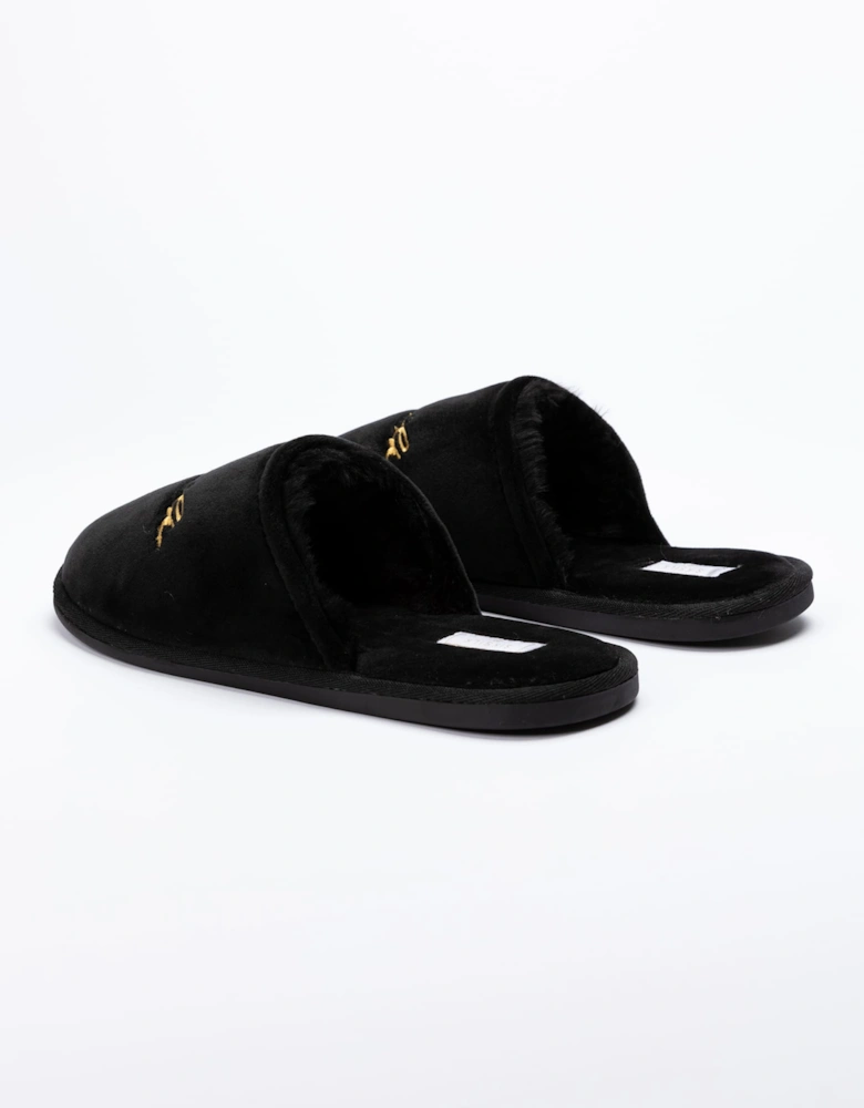 Embroidered Logo Slippers