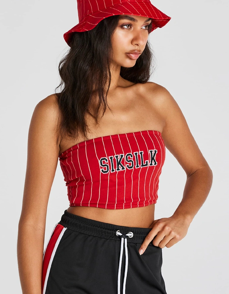 Pinstripe Bandeau Top