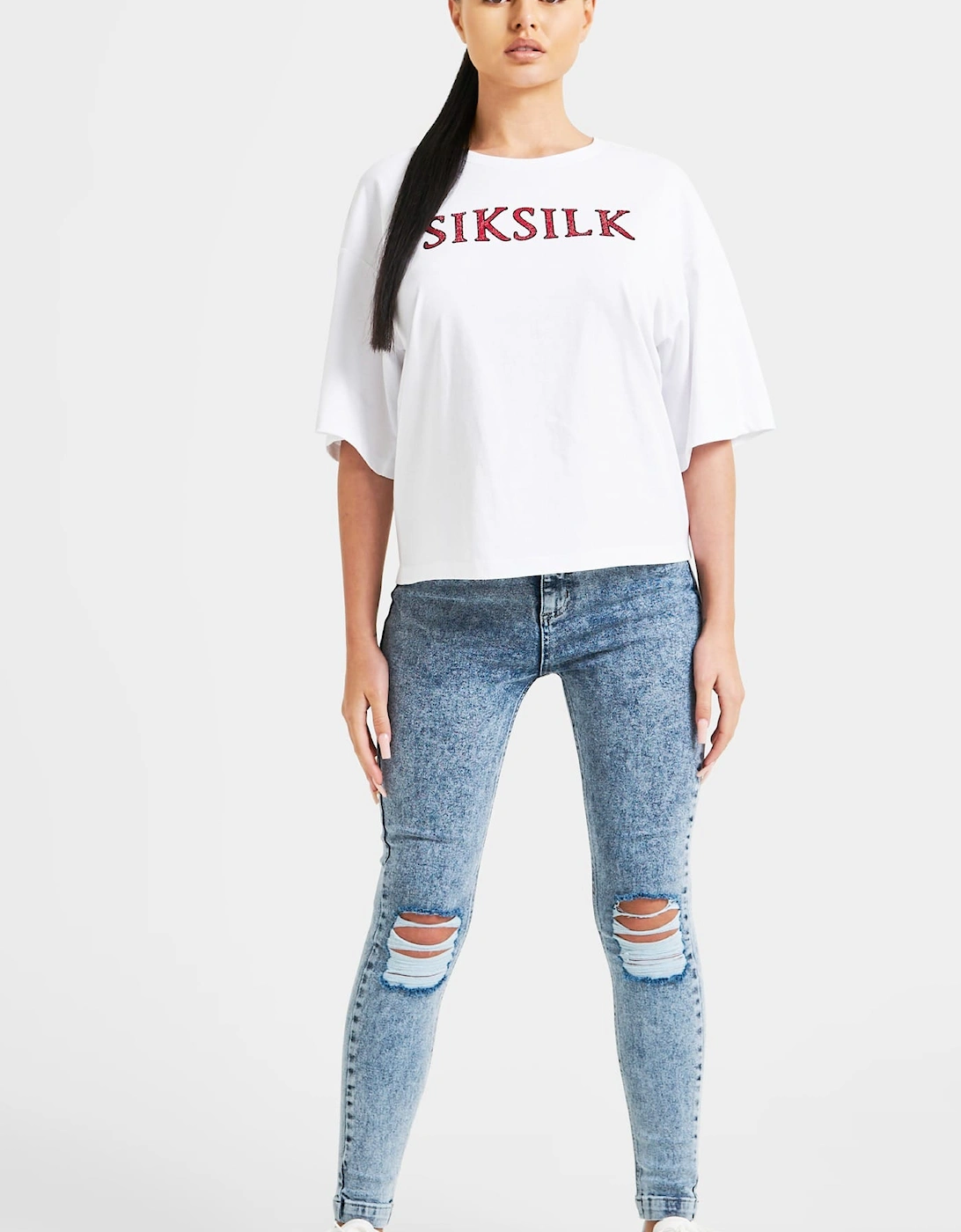 Sparkle Boxy Cropped T-Shirt