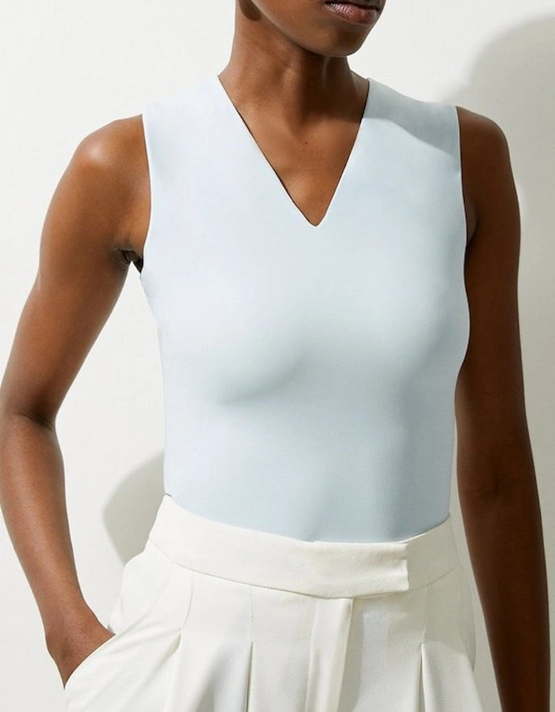 Contour Plunge Jersey Sleeveless Bodysuit