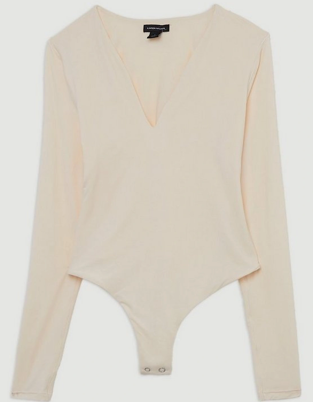 Contour Jersey High Neck Long Sleeve Bodysuit