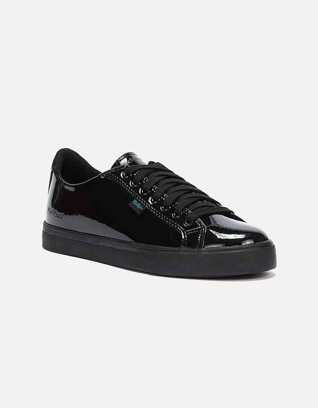 Tovni Lacer Youth Black Patent Shoes