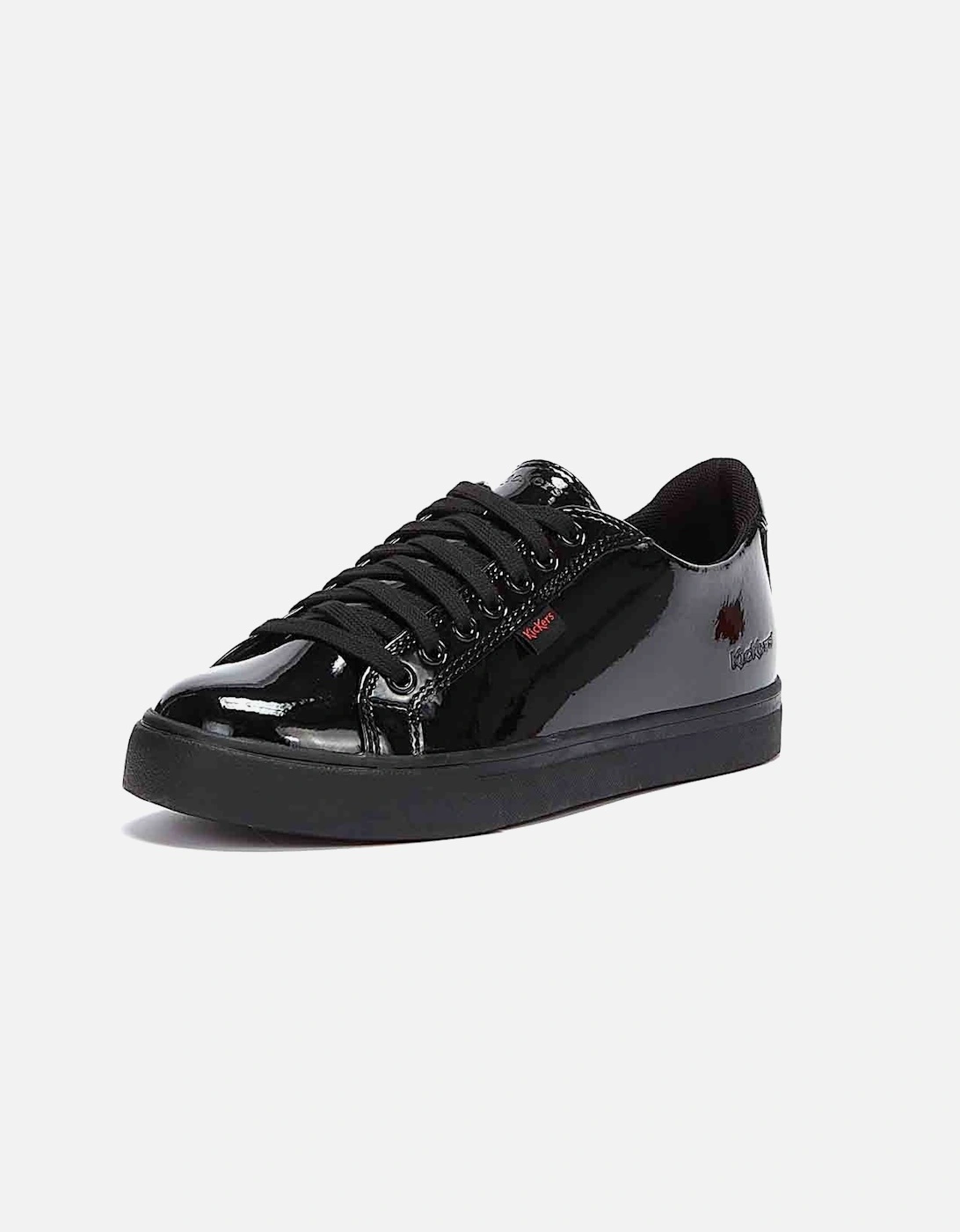 Tovni Lacer Youth Black Patent Shoes