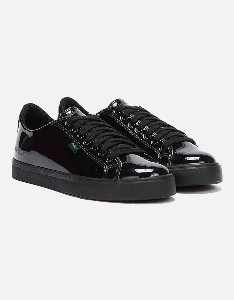 Tovni Lacer Youth Black Patent Shoes