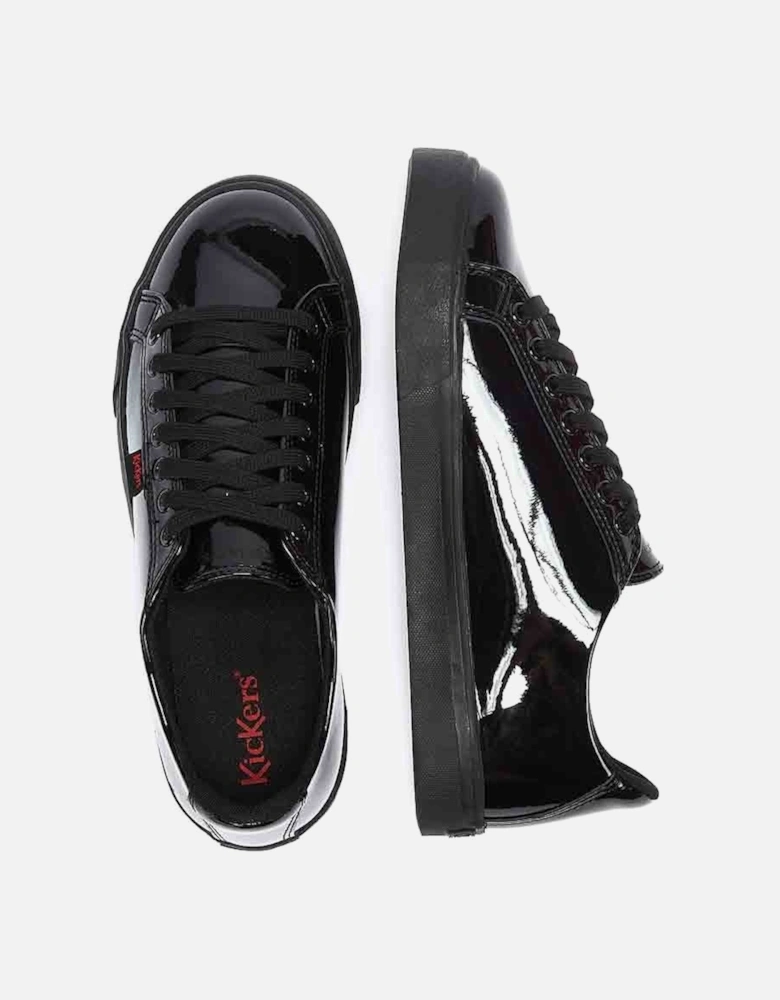 Tovni Lacer Youth Black Patent Shoes