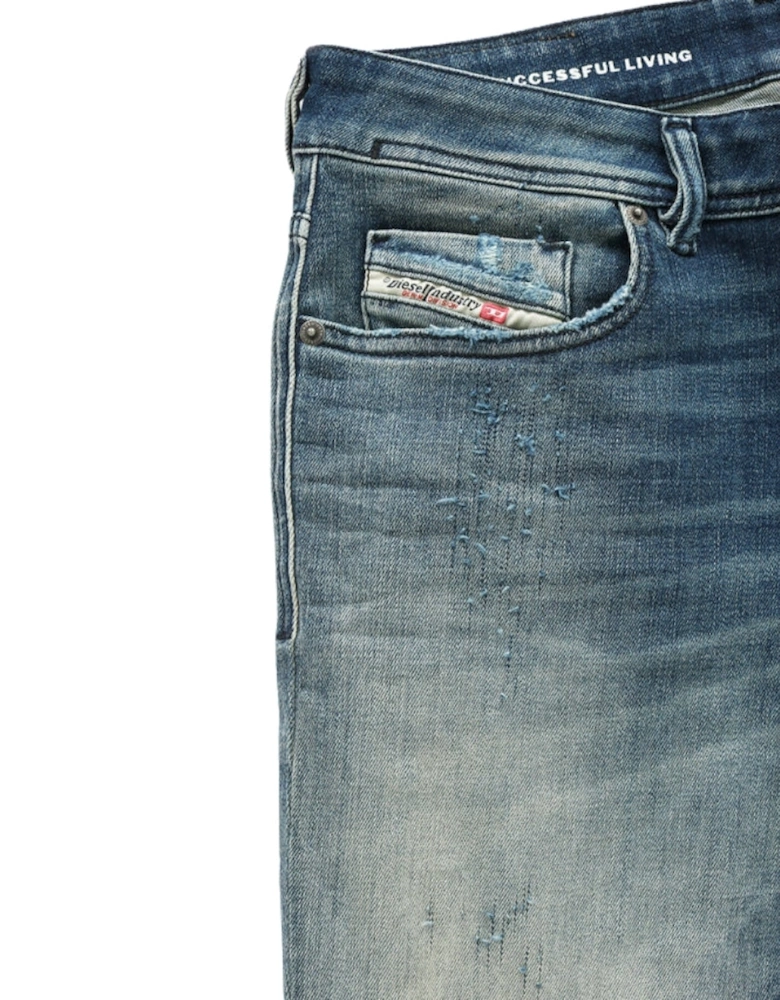 Sleenker Fadeded Blue Denim Jeans