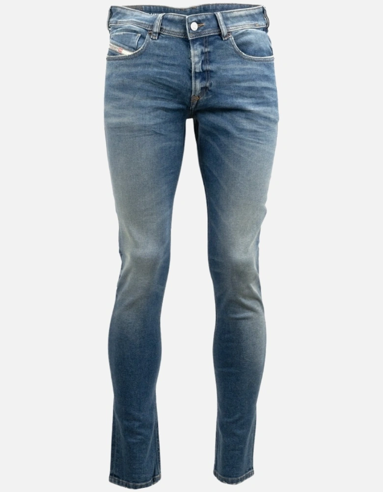 Sleenker Fadeded Blue Skinny Jeans