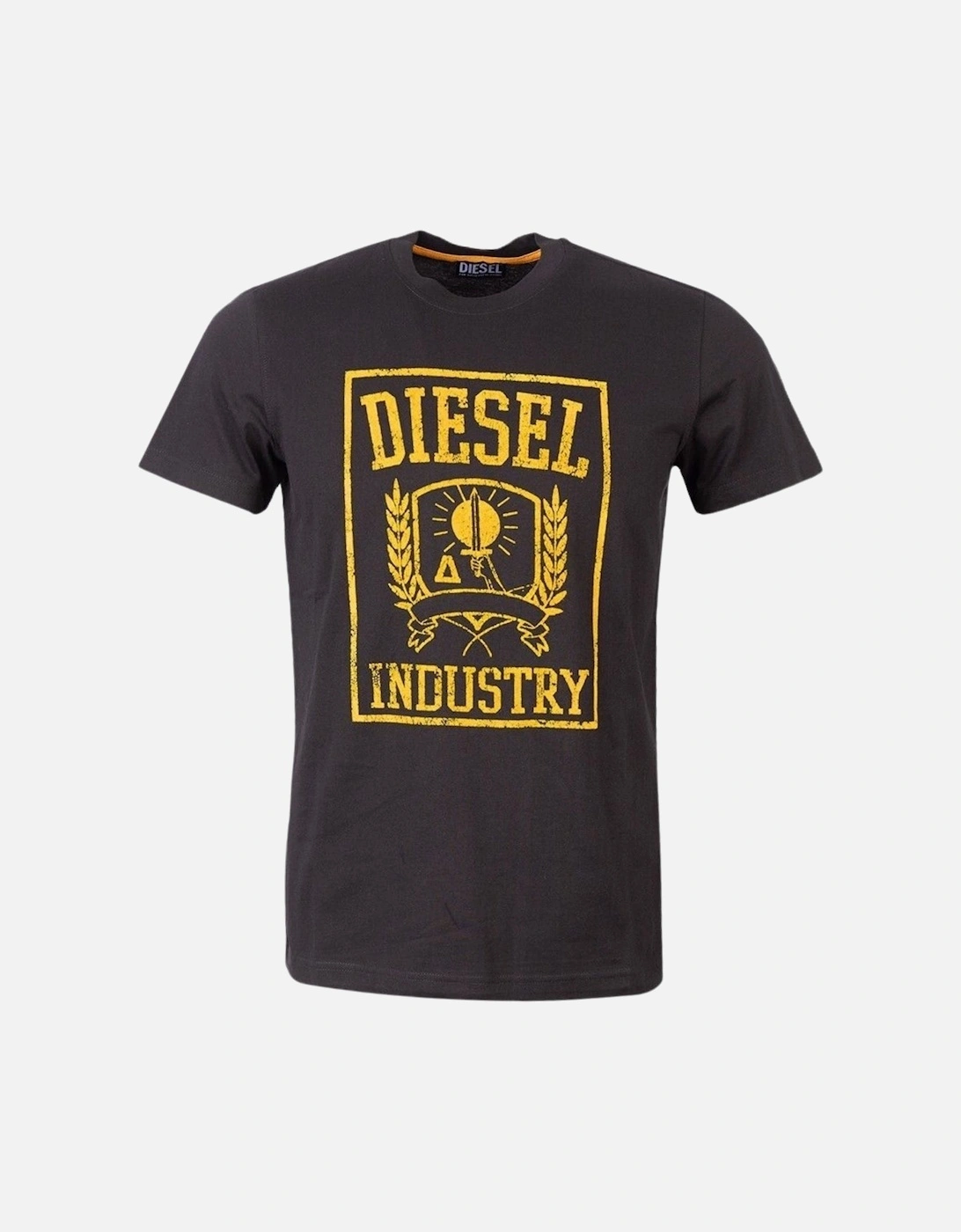 Industry Shield Design Black T-Shirt, 2 of 1