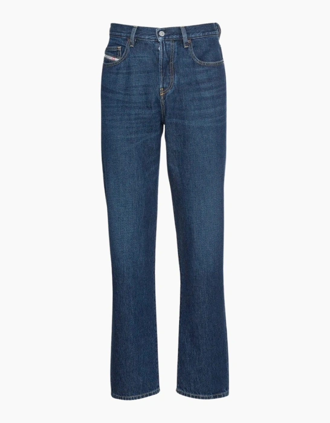 Men's Diesel D-Viker Medium Blue Jeans - Navy - Size: 34/34
