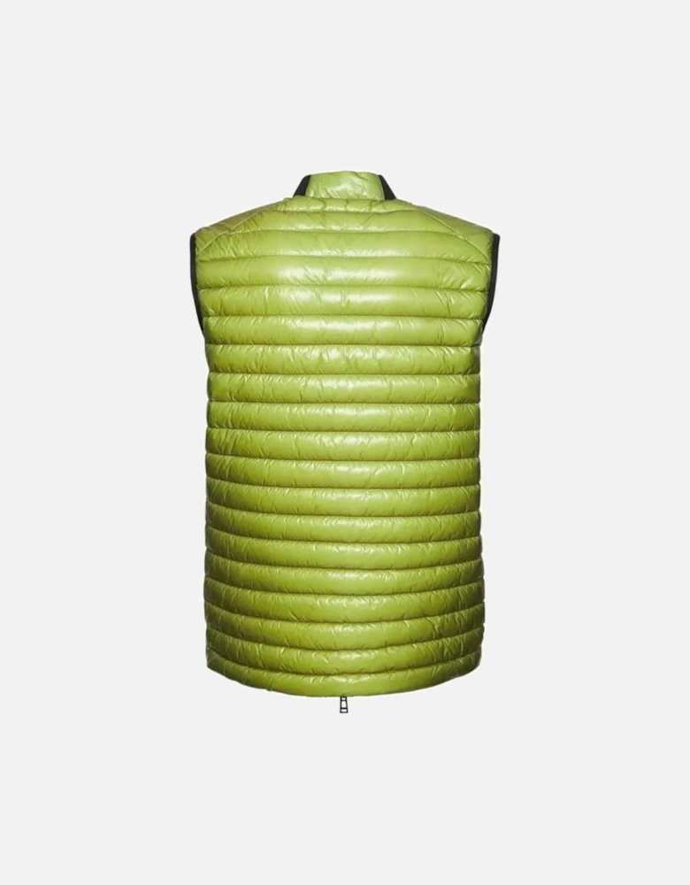 Airframe Neon Yellow Shiny Gilet Down Filled Jacket