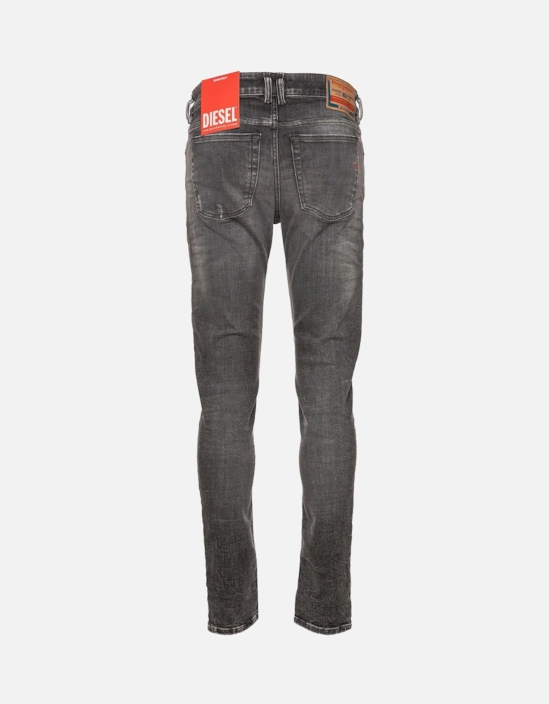 Sleenker Fadeded Black Faded Denim Jeans