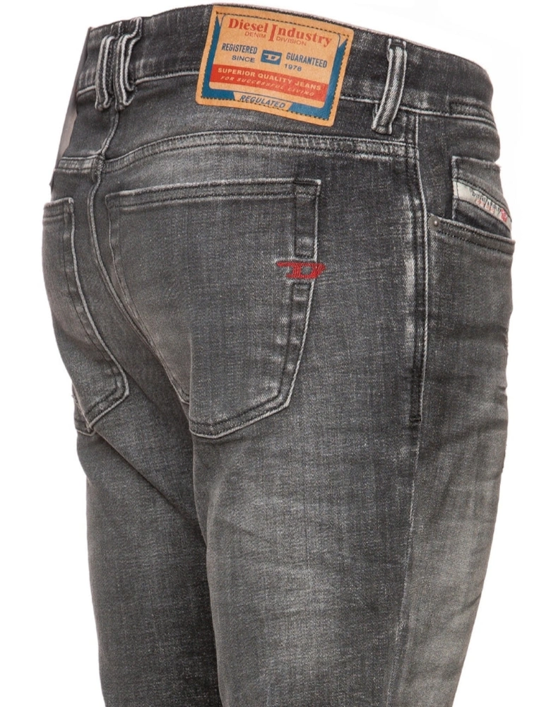 Sleenker Fadeded Black Faded Denim Jeans