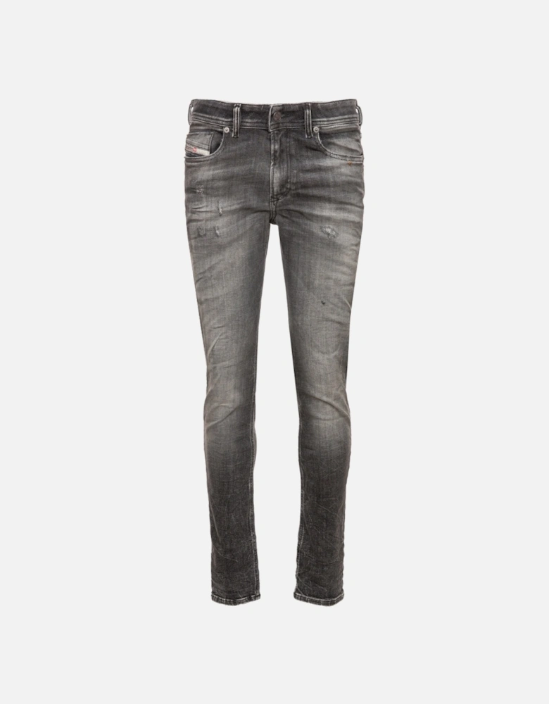 Sleenker Fadeded Black Faded Denim Jeans