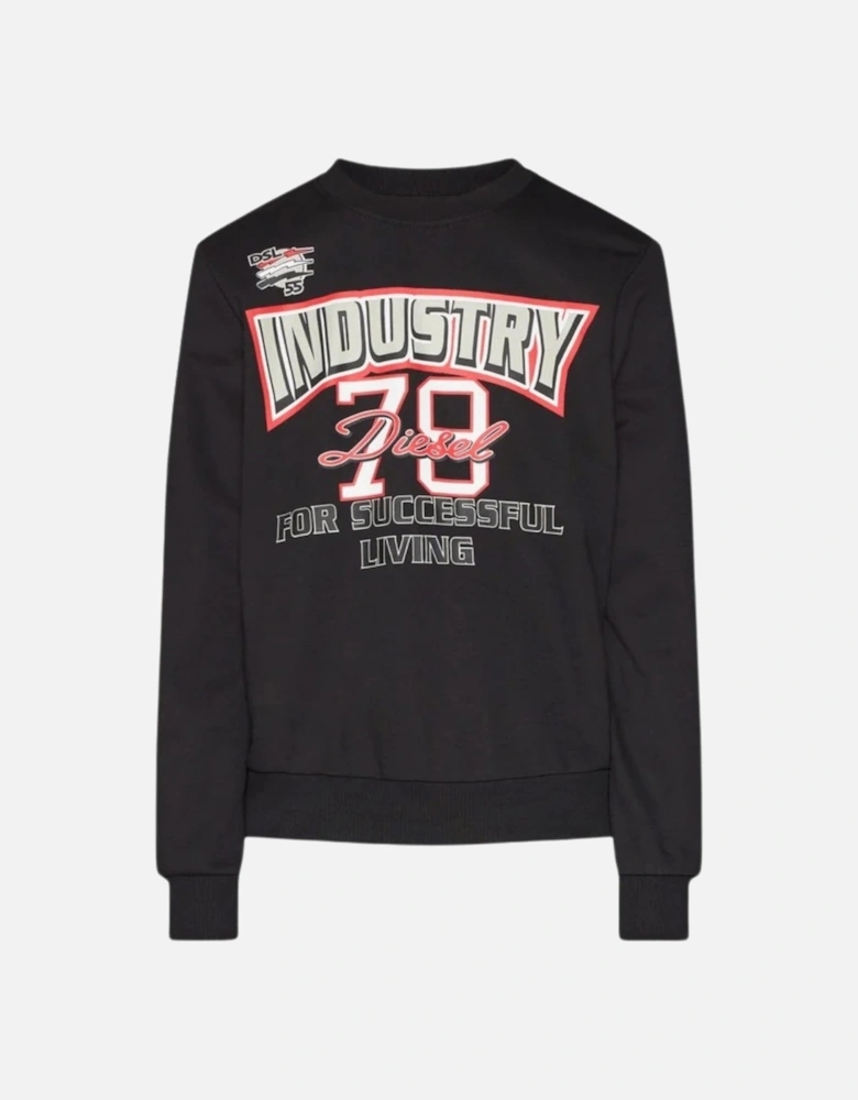 Industry 78 Logo Black Sweatshirt