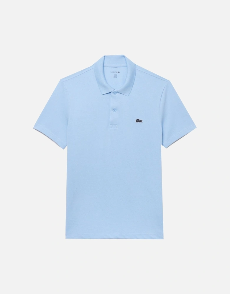 Men's Pale Blue Short Sleeved Polo Shirt