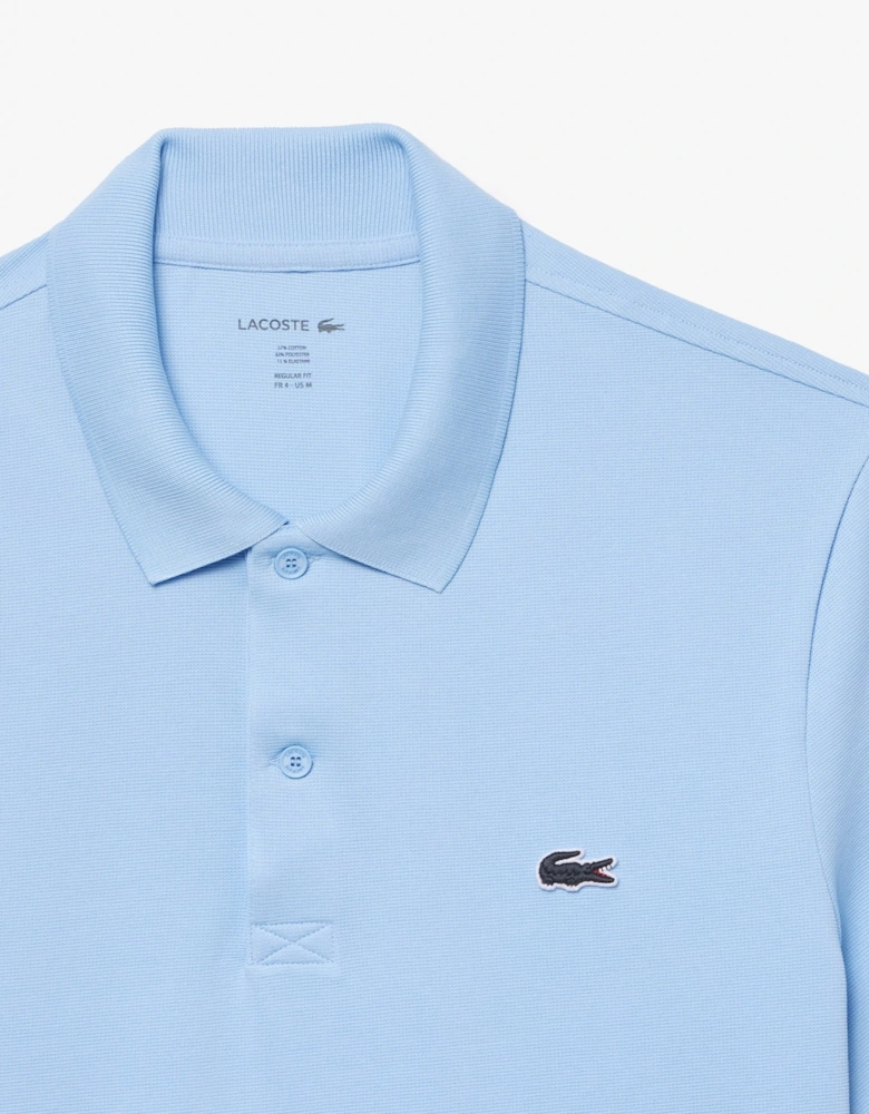 Men's Pale Blue Short Sleeved Polo Shirt