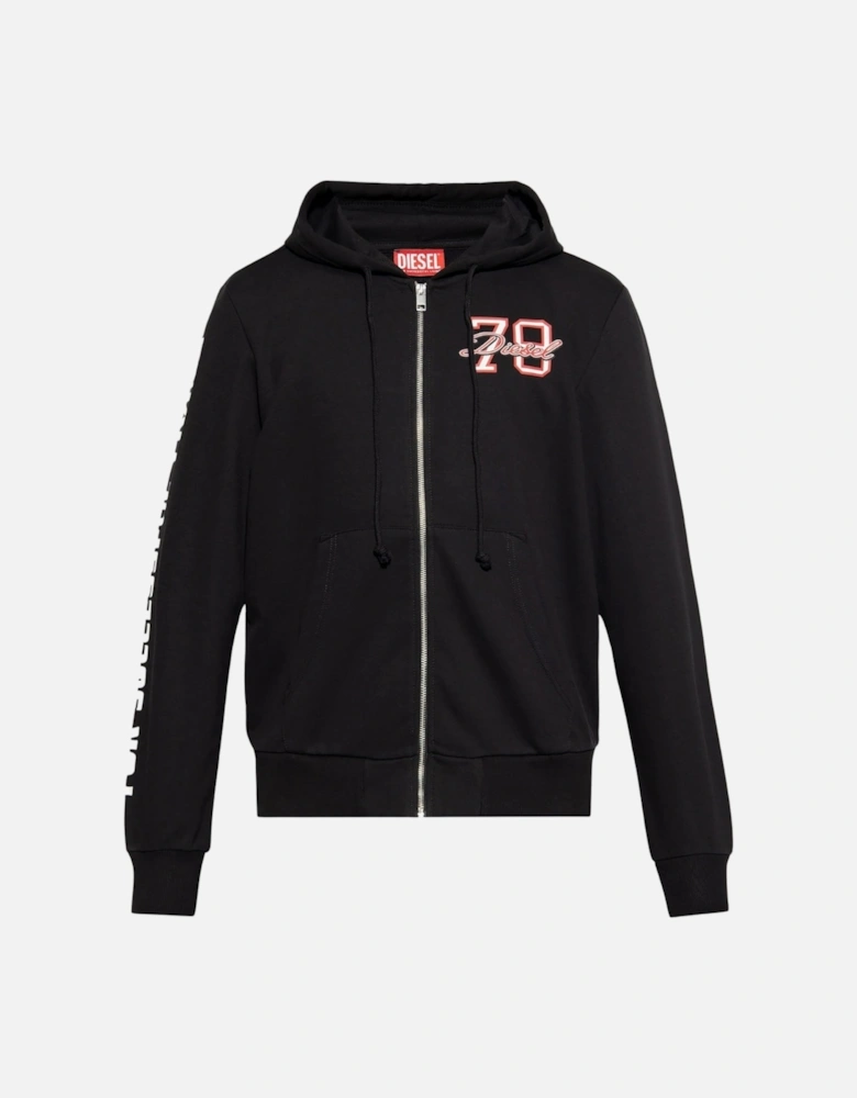 For Successful Living Arm Logo Black Zip-Up Hoodie