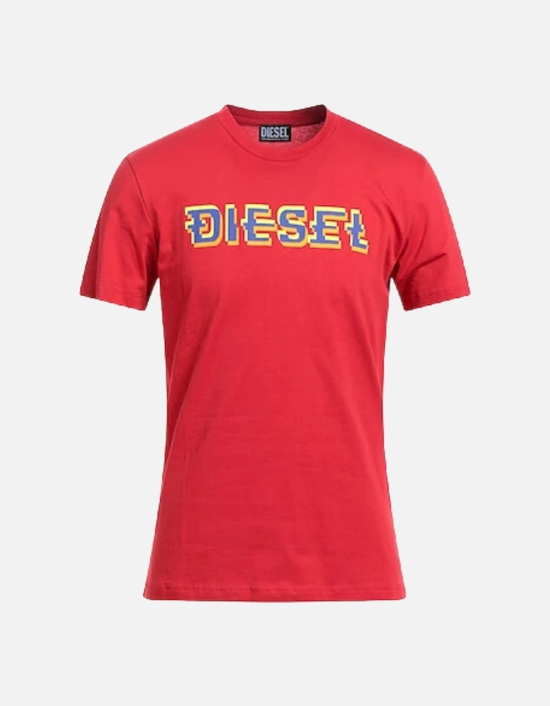 Pixel Logo Red T-Shirt