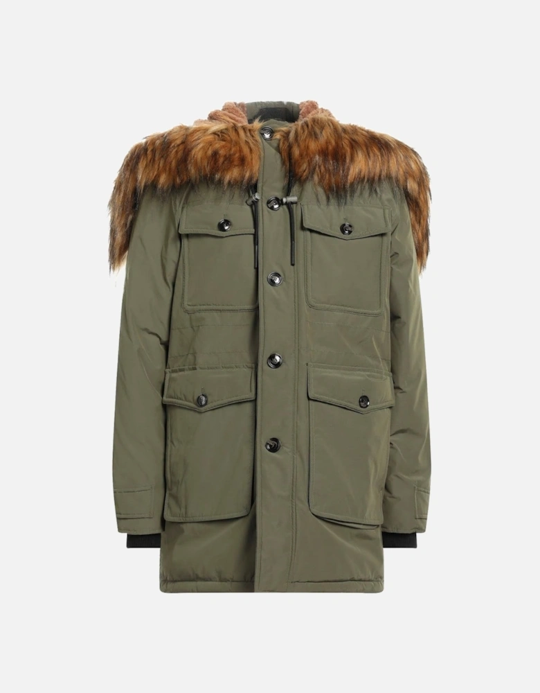 Green Hooded Winter Jacket