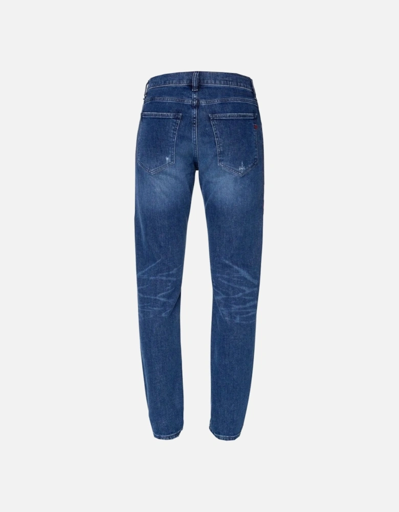 D-Strukt Blue Destroyed Reinforced Denim Jeans