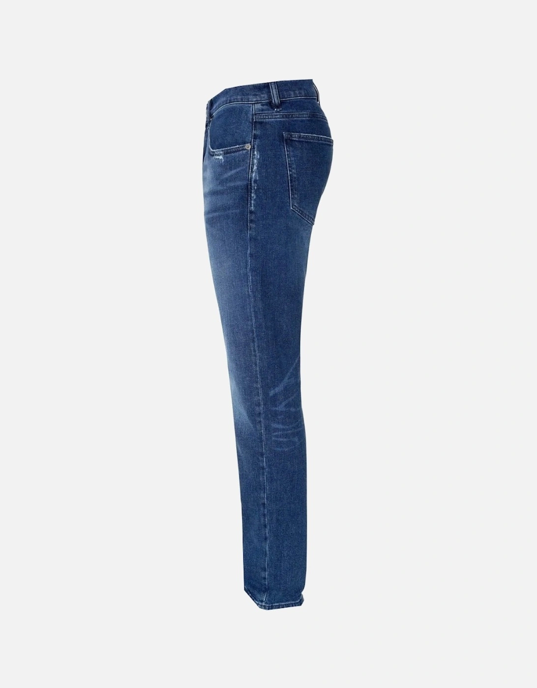 D-Strukt Blue Destroyed Reinforced Denim Jeans