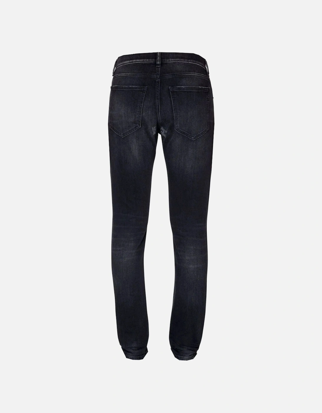 D-Strukt Black Destroyed Reinforced Denim Jeans