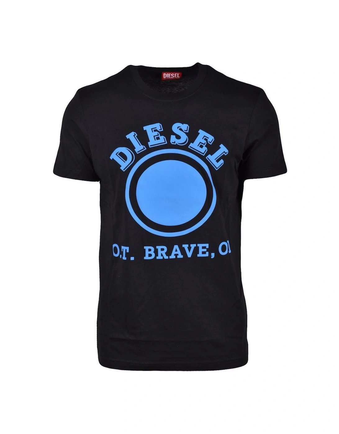 Diesel Men's Black Dot Logo T-Shirt - Size 38