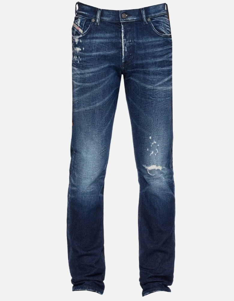 D-Sark Dark Blue Desroyed Deinforced Jeans