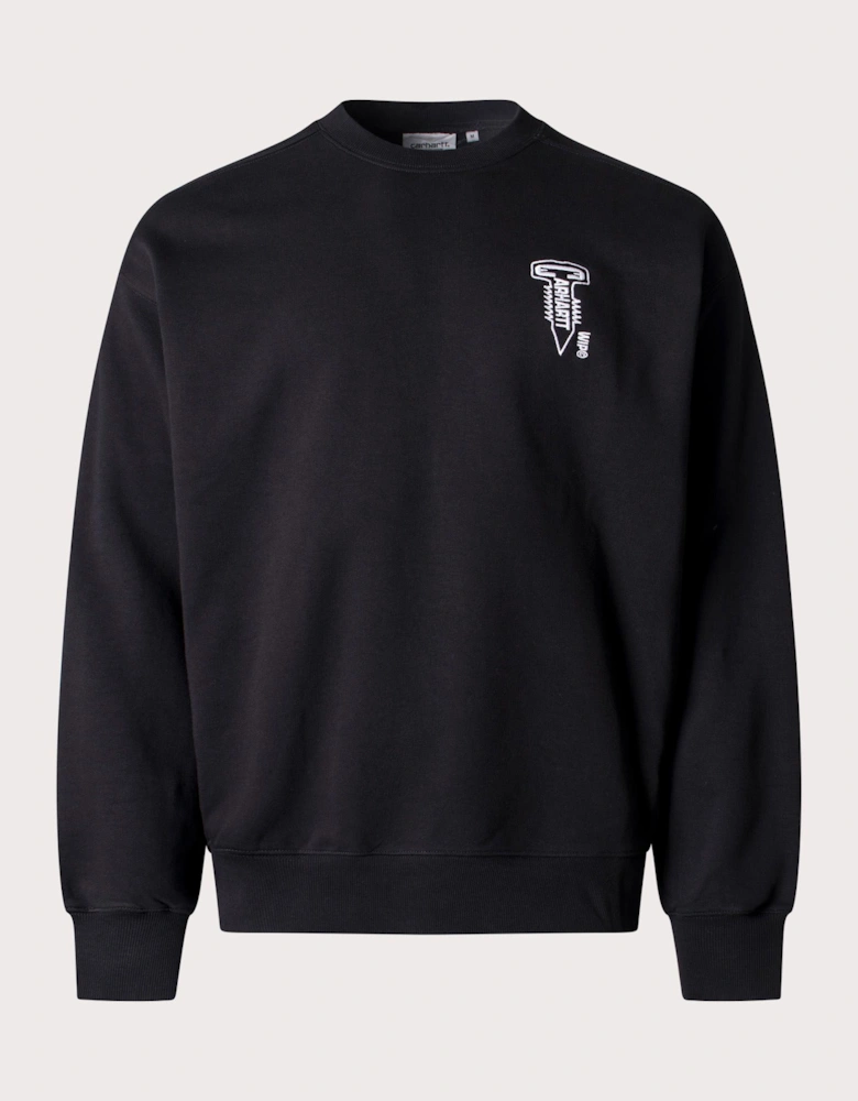 Oversized Cross Screw Sweatshirt