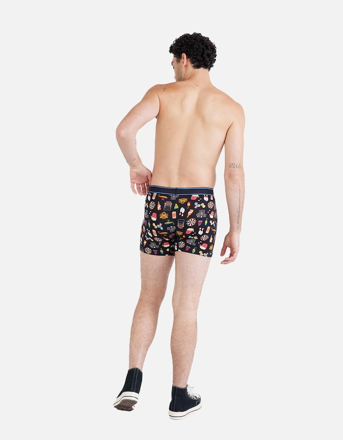 Daytripper Types of Stripes Boxer Brief, Black