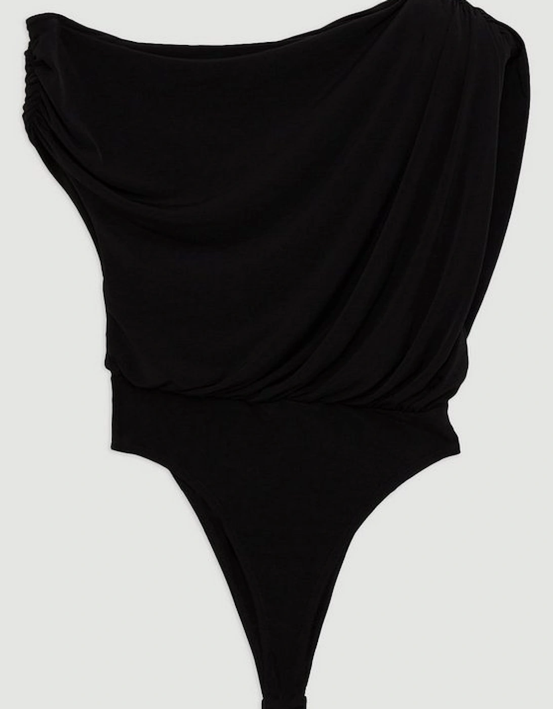 Jersey Crepe Asymmetric Bodysuit