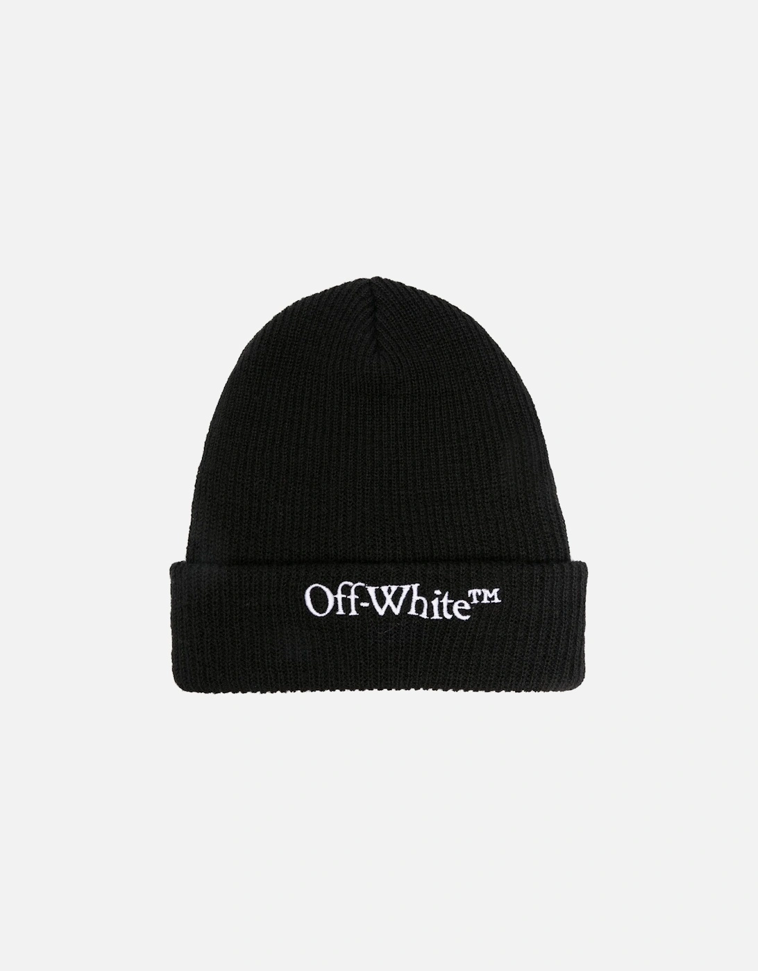 Wool Embroidered Bookish Logo Beanie Black, 3 of 2