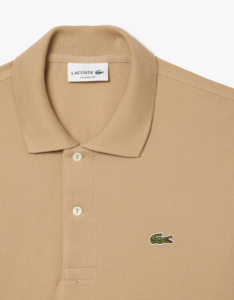 Classic Fit Polo Shirt Beige