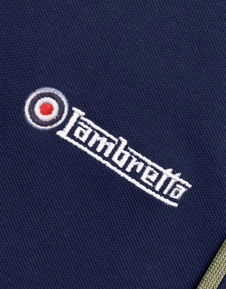 Mens Twin Tipped Retro Polo Shirt