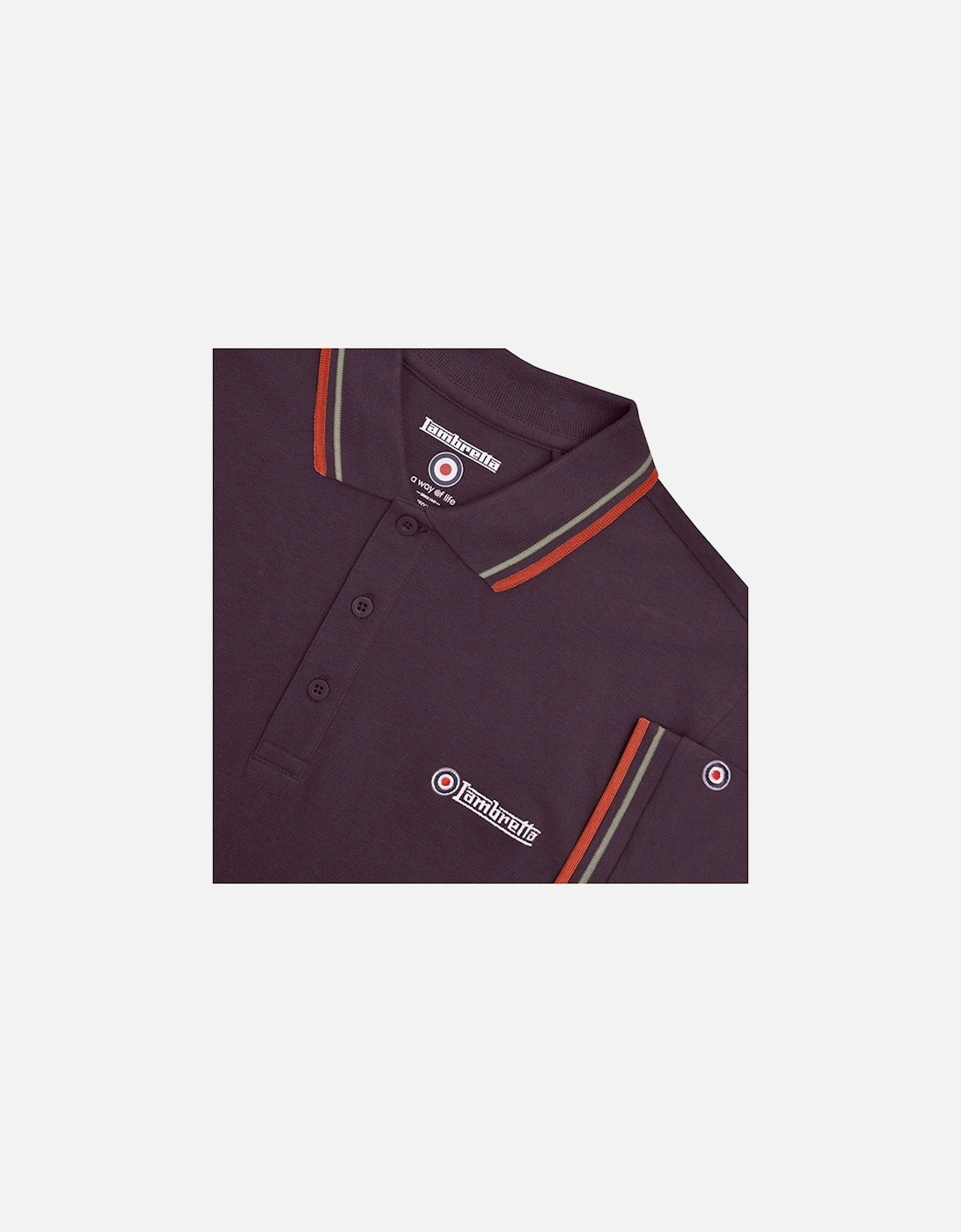 Mens Twin Tipped Retro Polo Shirt