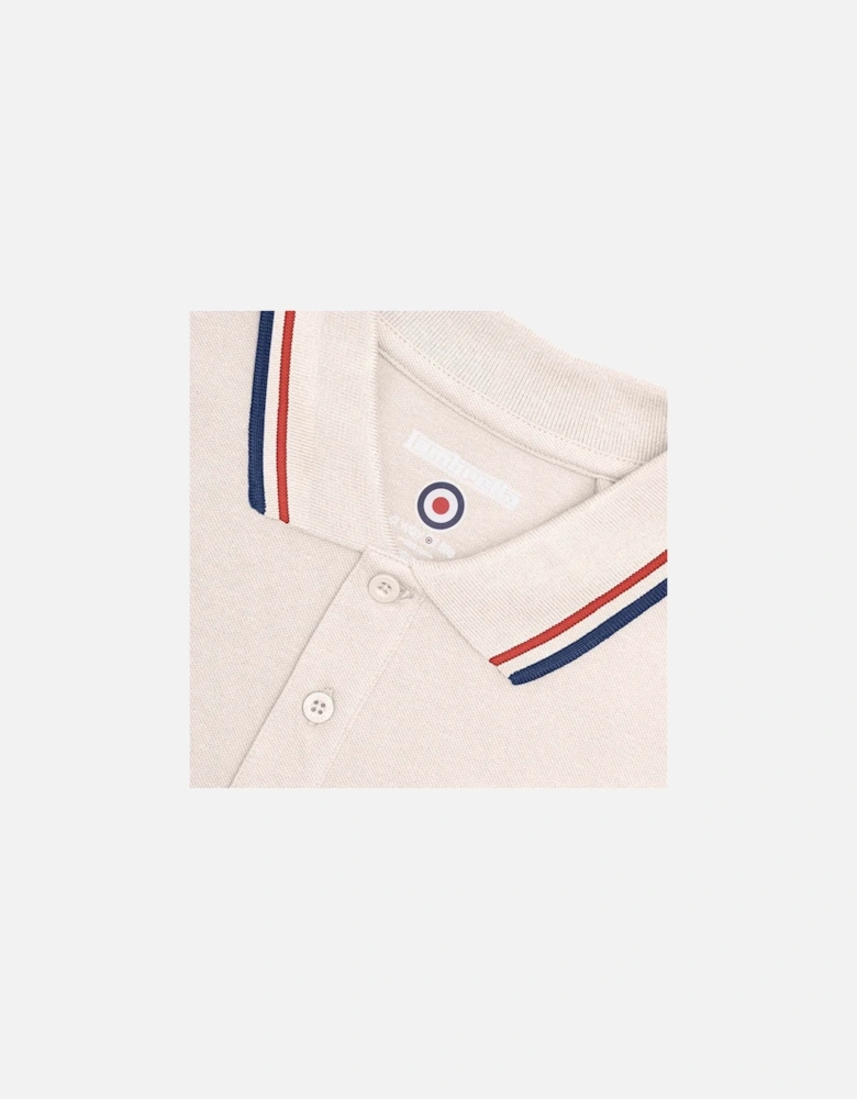 Mens Twin Tipped Retro Polo Shirt