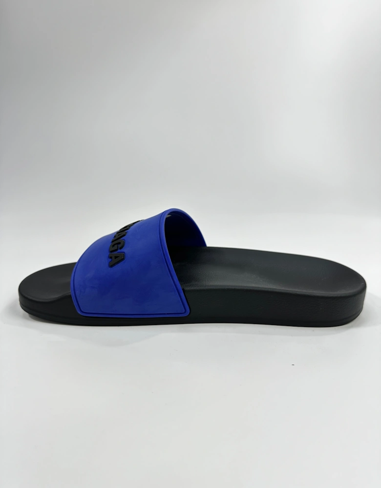 LOGO SLIDES BLACK/BLUE