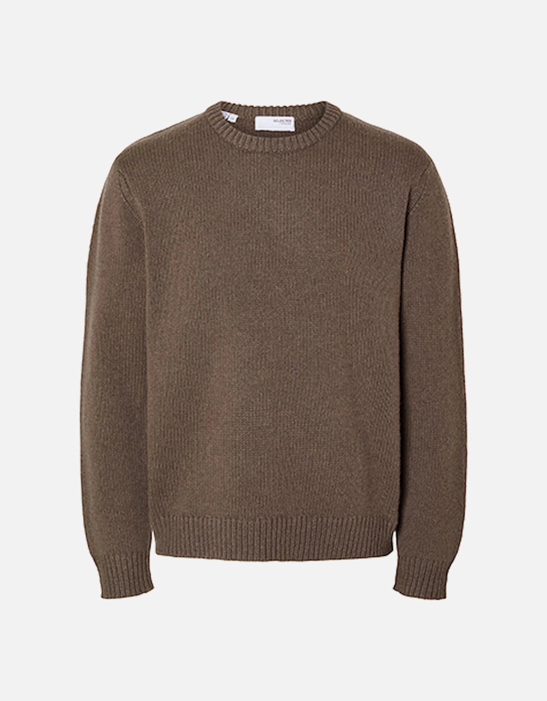 Homme Cody Long Sleeve Relaxed Crew Neck Jumper Morel, 2 of 1