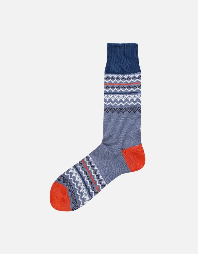 Merino Cotton Jacquard Socks