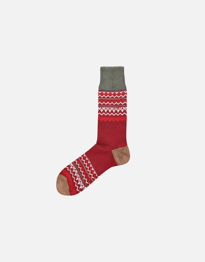 Merino Cotton Jacquard Socks