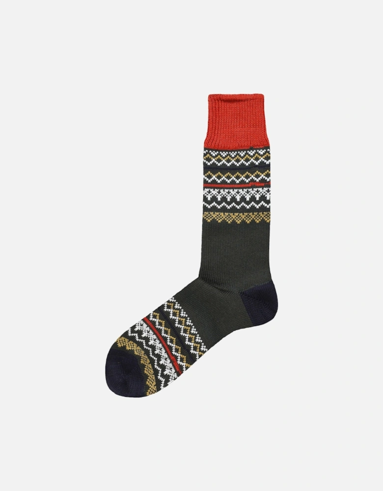 Merino Cotton Jacquard Socks