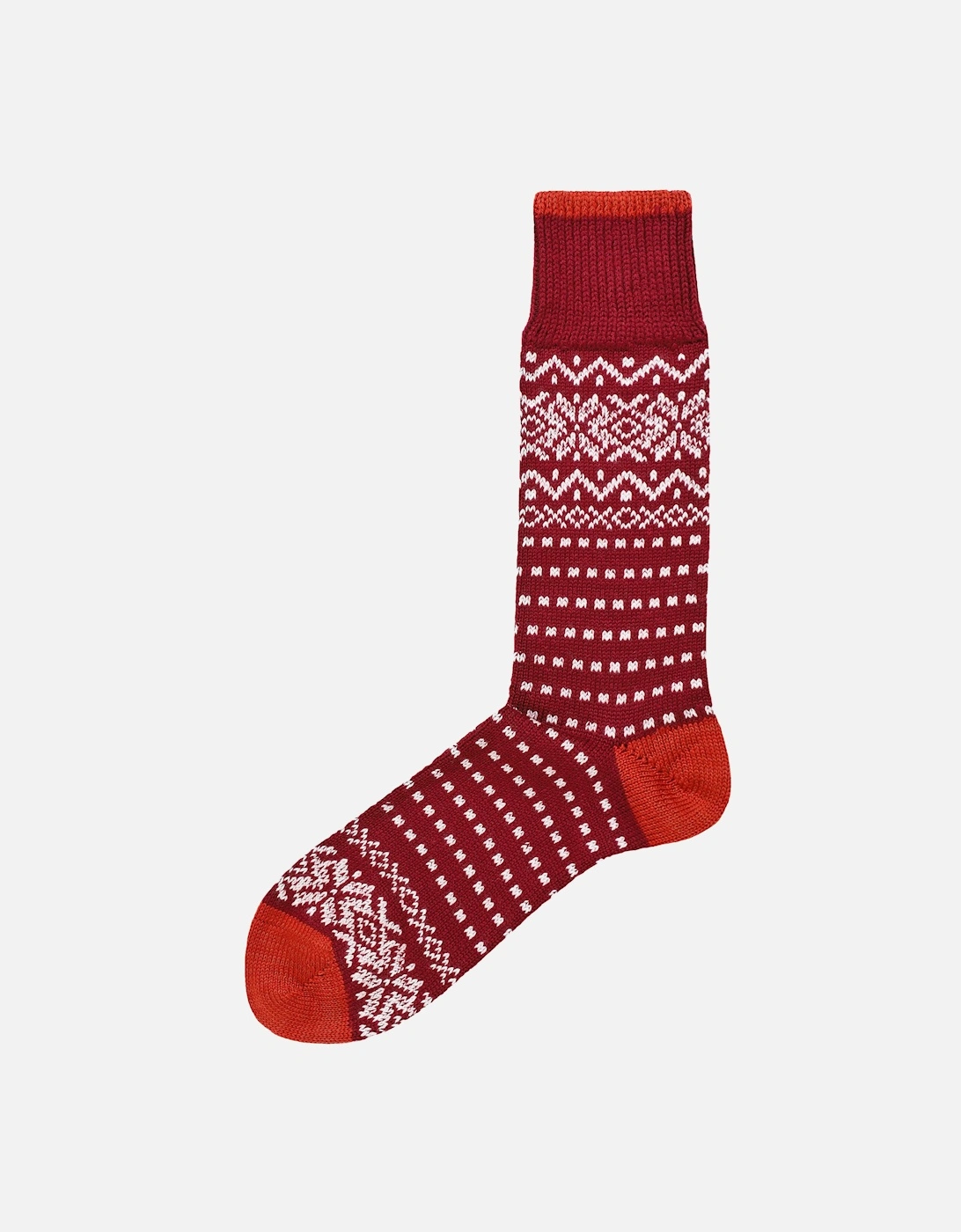 Merino Cotton Snowflake Socks, 2 of 1