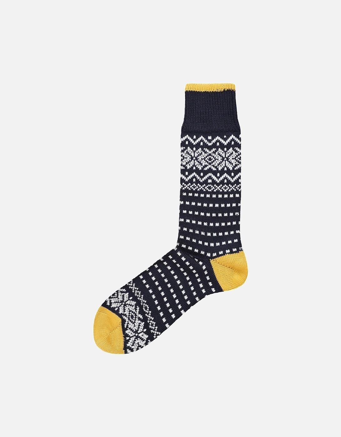 Merino Cotton Snowflake Socks, 2 of 1