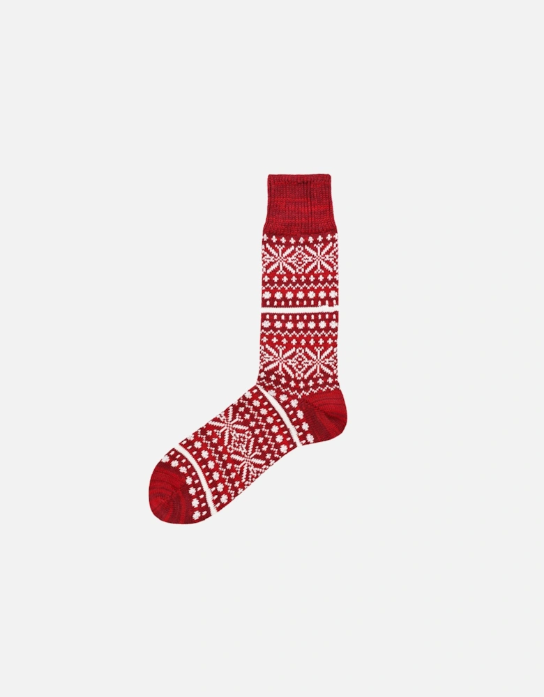 Merino Cotton Fair Isle Socks