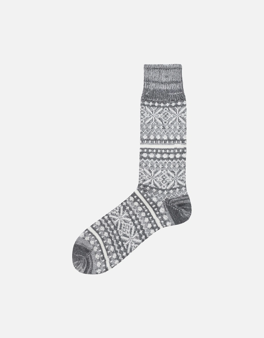 Merino Cotton Fair Isle Socks, 2 of 1