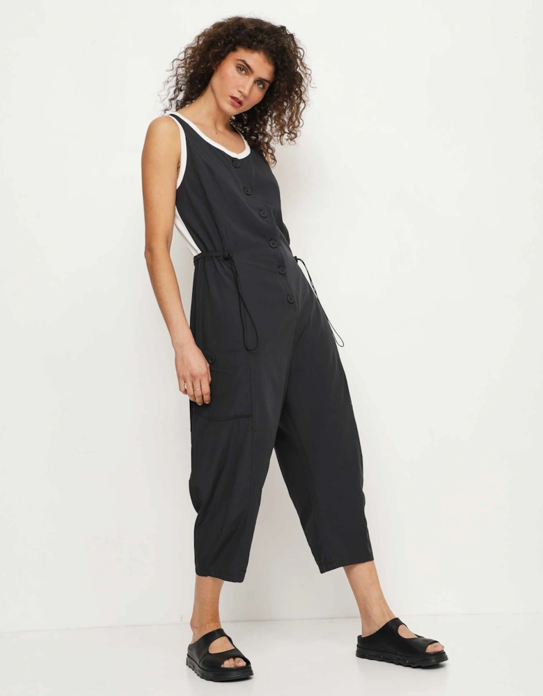 Modal Button Through Jumpsuit