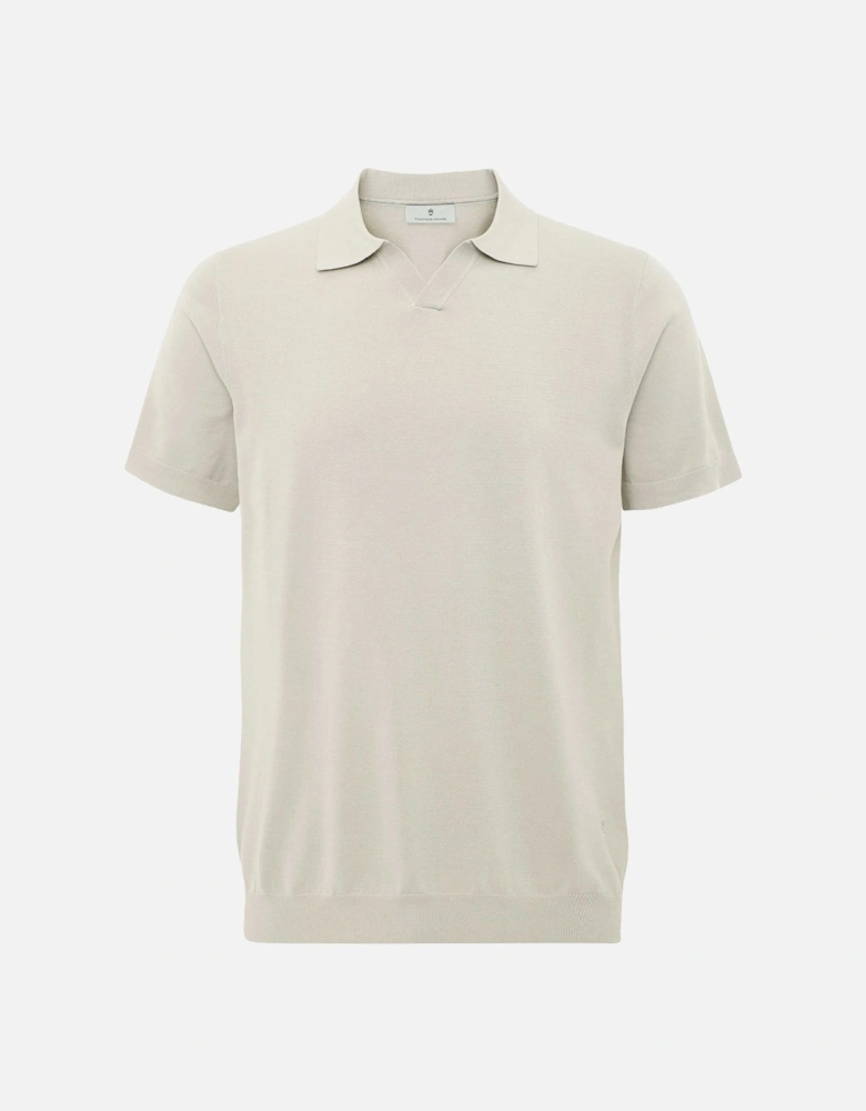 Open Collar Polo Shirt