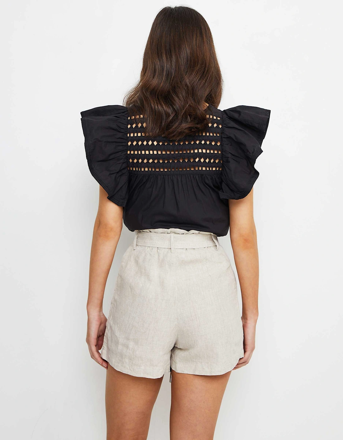 The Linen High-Waisted Shorts