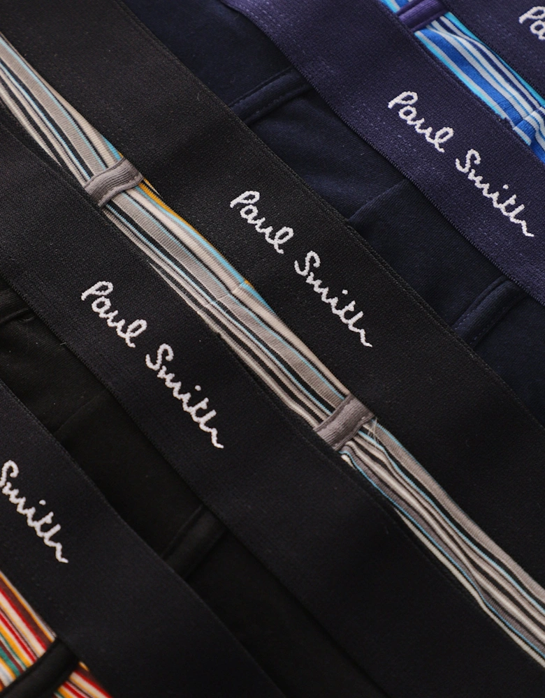 Striped and Plain Boxer Briefs 5 Pack